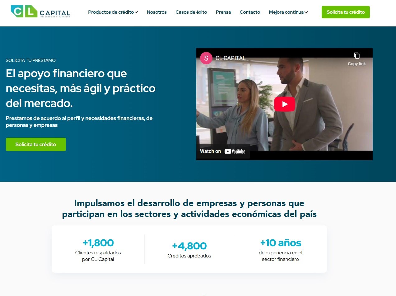 Sitio corporativo de CL Capital