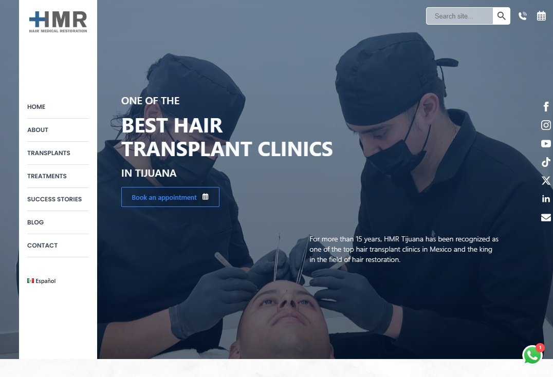 Sitio internacional de Hair Medical Restoration