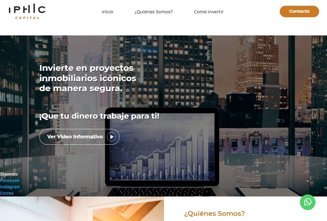 Diseño web para Iphic